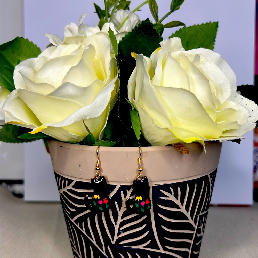 Colorful Cat Earrings